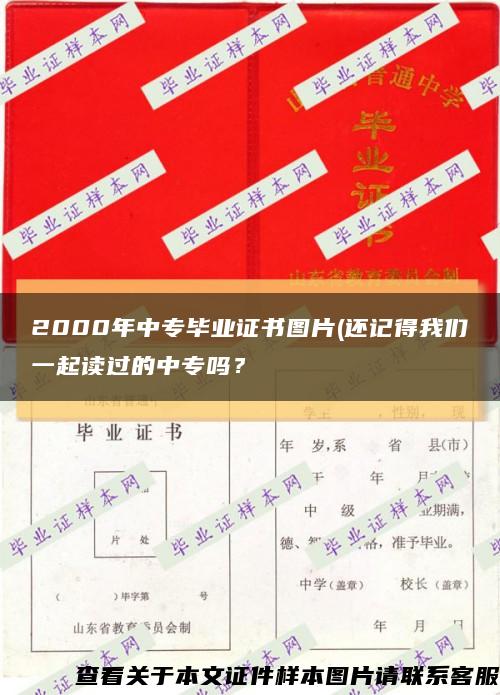 2000年中專畢業證書圖片(還記得我們一起讀過的中專嗎？縮略圖