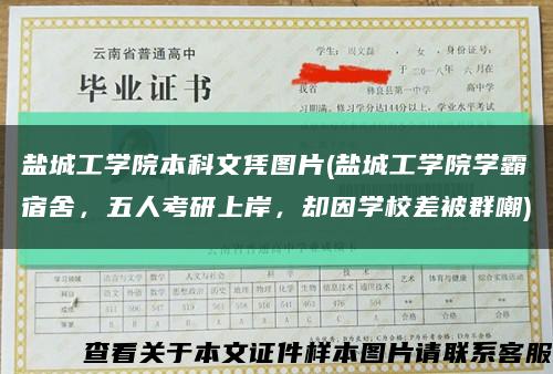鹽城工學院本科文憑圖片(鹽城工學院學霸宿舍，五人考研上岸，卻因學校差被群嘲)縮略圖