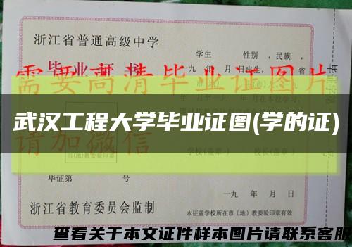 武漢工程大學畢業證圖(學的證)縮略圖