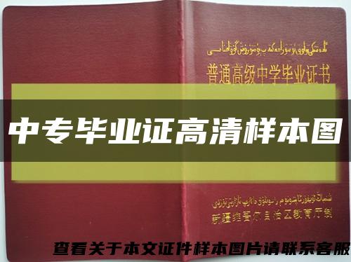 中專畢業證高清樣本圖縮略圖