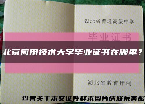 北京應用技術大學畢業證書在哪里？縮略圖