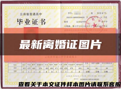 最新離婚證圖片縮略圖
