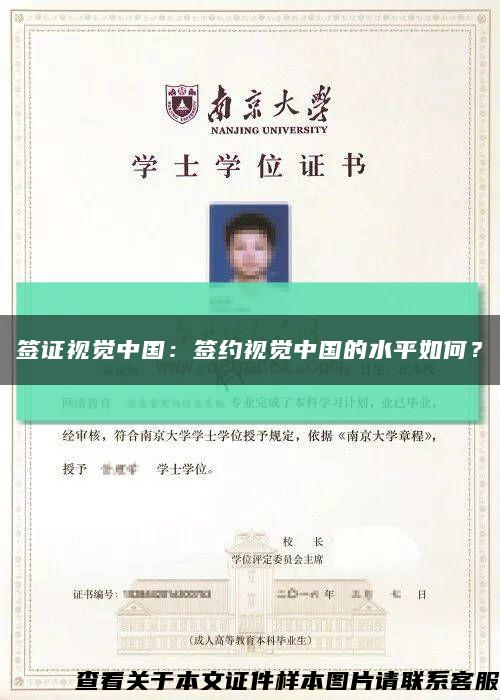 簽證視覺中國：簽約視覺中國的水平如何？縮略圖