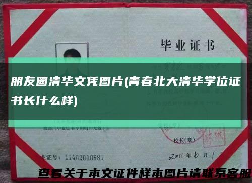 朋友圈清華文憑圖片(青春北大清華學位證書長什么樣)縮略圖