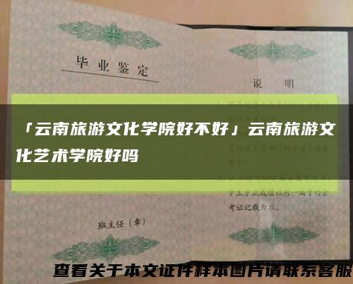 「云南旅游文化學院好不好」云南旅游文化藝術學院好嗎縮略圖