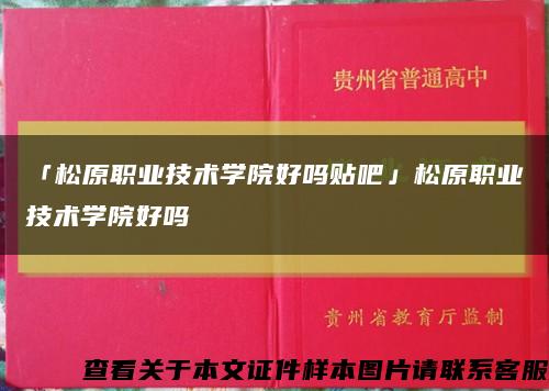 「松原職業技術學院好嗎貼吧」松原職業技術學院好嗎縮略圖