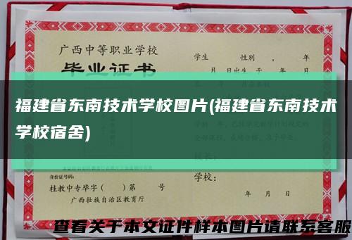 福建省東南技術學校圖片(福建省東南技術學校宿舍)縮略圖