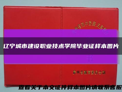遼寧城市建設職業技術學院畢業證樣本圖片縮略圖