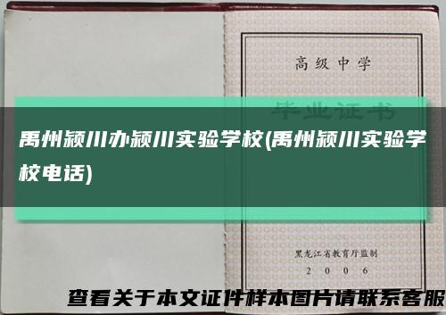 禹州潁川辦潁川實驗學校(禹州潁川實驗學校電話)縮略圖