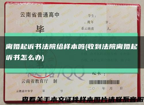 離婚起訴書法院給樣本嗎(收到法院離婚起訴書怎么辦)縮略圖