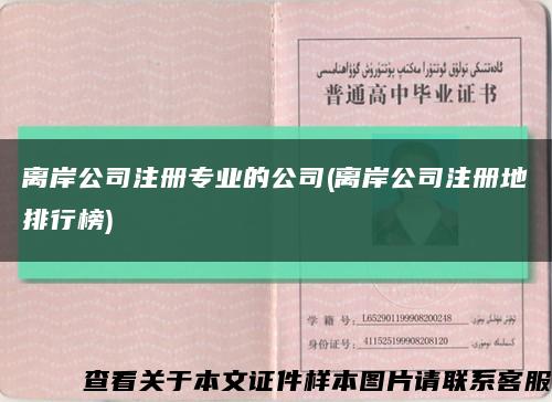 離岸公司注冊專業的公司(離岸公司注冊地排行榜)縮略圖