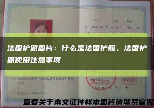 法國護照圖片：什么是法國護照，法國護照使用注意事項縮略圖