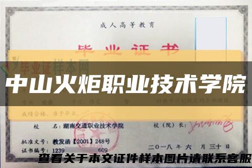 中山火炬職業技術學院縮略圖