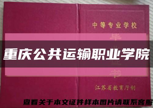 重慶公共運輸職業學院縮略圖