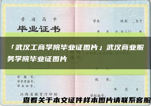 「武漢工商學院畢業證圖片」武漢商業服務學院畢業證圖片縮略圖