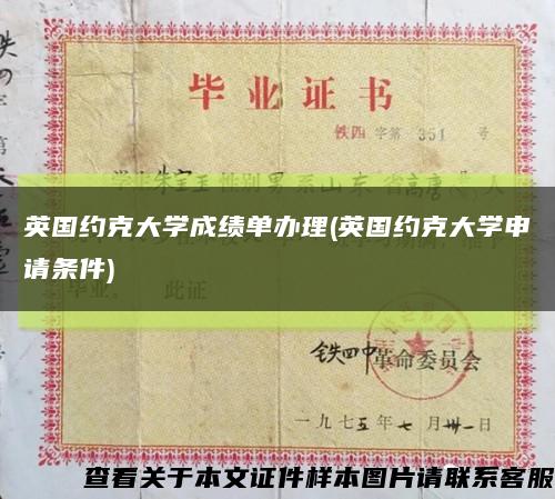 英國約克大學成績單辦理(英國約克大學申請條件)縮略圖