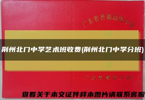 荊州北門中學藝術班收費(荊州北門中學分班)縮略圖