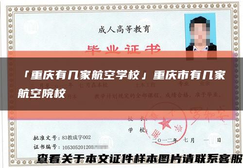 「重慶有幾家航空學?！怪貞c市有幾家航空院?？s略圖
