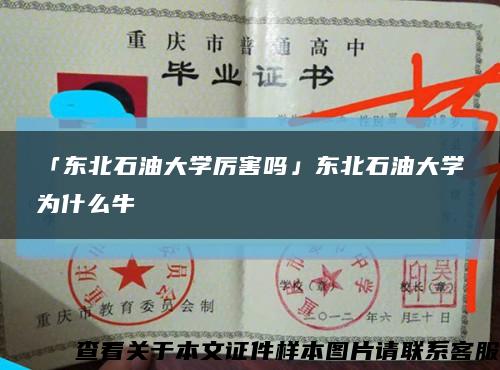 「東北石油大學厲害嗎」東北石油大學為什么?？s略圖