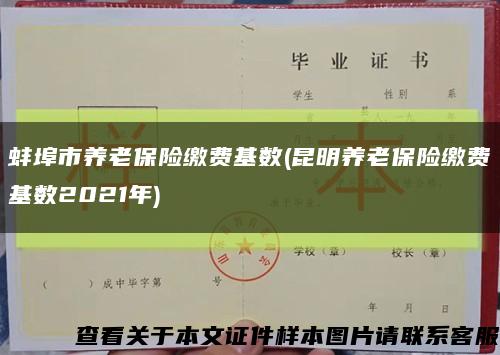 蚌埠市養老保險繳費基數(昆明養老保險繳費基數2021年)縮略圖