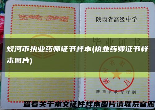 蛟河市執業藥師證書樣本(執業藥師證書樣本圖片)縮略圖