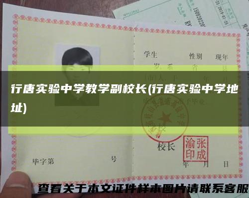 行唐實驗中學教學副校長(行唐實驗中學地址)縮略圖