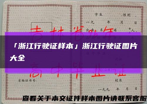 「浙江行駛證樣本」浙江行駛證圖片大全縮略圖