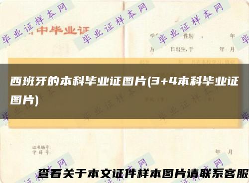 西班牙的本科畢業證圖片(3+4本科畢業證圖片)縮略圖