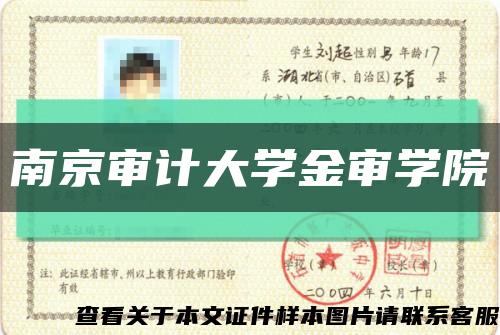 南京審計大學金審學院縮略圖
