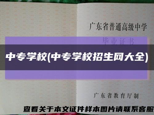 中專學校(中專學校招生網大全)縮略圖