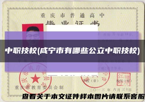 中職技校(咸寧市有哪些公立中職技校)縮略圖