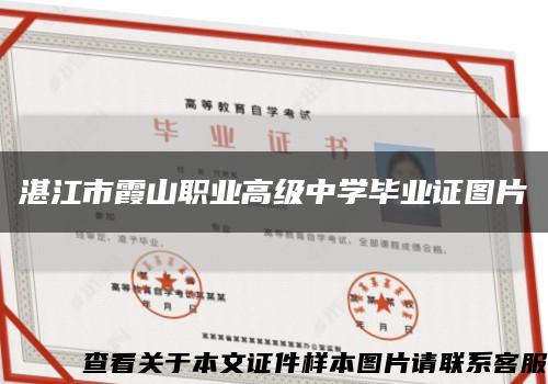 湛江市霞山職業高級中學畢業證圖片縮略圖