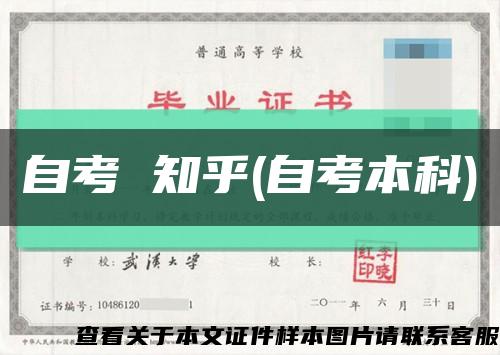 自考 知乎(自考本科)縮略圖