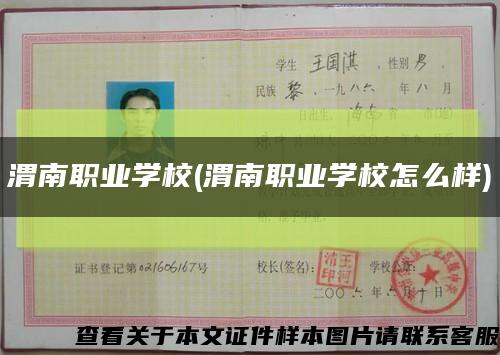 渭南職業學校(渭南職業學校怎么樣)縮略圖