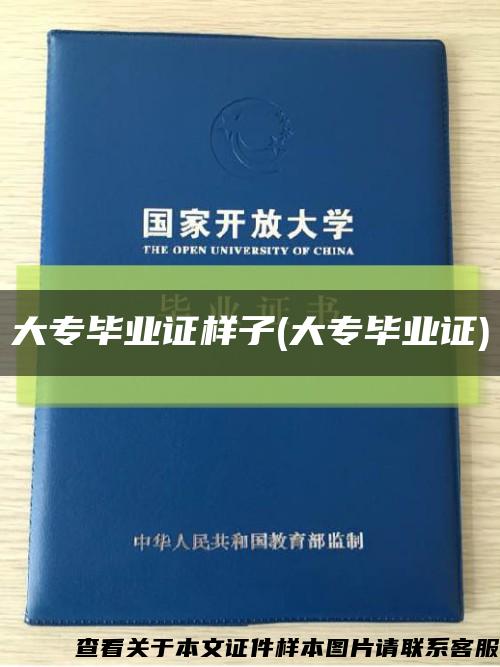 大專畢業證樣子(大專畢業證)縮略圖