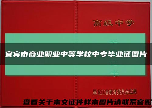 宜賓市商業職業中等學校中專畢業證圖片縮略圖