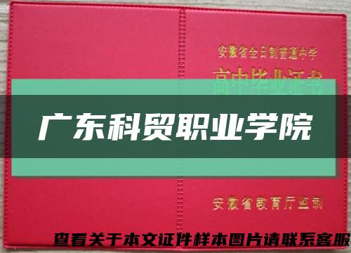 廣東科貿職業學院縮略圖