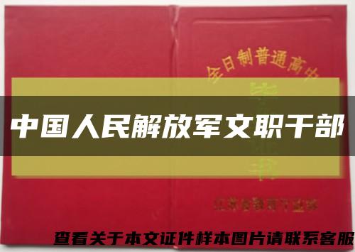 中國人民解放軍文職干部縮略圖