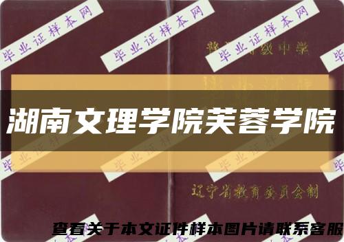 湖南文理學院芙蓉學院縮略圖