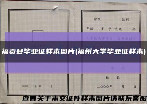 福貢縣畢業證樣本圖片(福州大學畢業證樣本)縮略圖