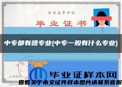 中專都有啥專業(中專一般有什么專業)縮略圖