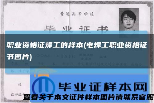 職業資格證焊工的樣本(電焊工職業資格證書圖片)縮略圖
