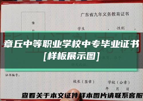 章丘中等職業學校中專畢業證書
[樣板展示圖]縮略圖