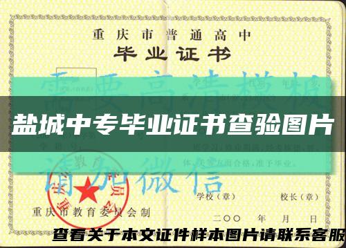 鹽城中專畢業證書查驗圖片縮略圖