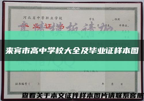 來賓市高中學校大全及畢業證樣本圖縮略圖
