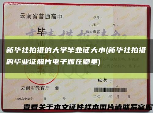 新華社拍攝的大學畢業證大小(新華社拍攝的畢業證照片電子版在哪里)縮略圖