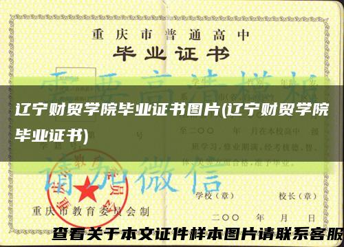 遼寧財貿學院畢業證書圖片(遼寧財貿學院畢業證書)縮略圖