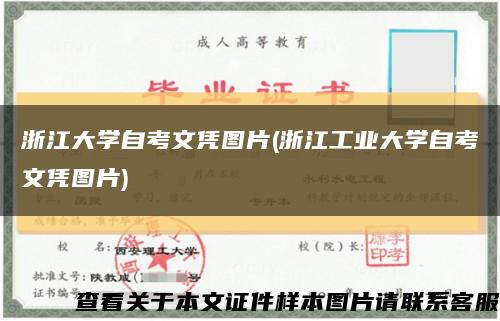 浙江大學自考文憑圖片(浙江工業大學自考文憑圖片)縮略圖