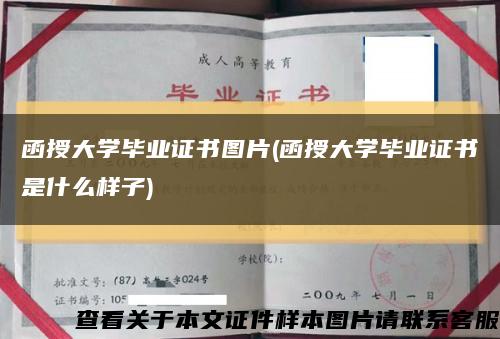 函授大學畢業證書圖片(函授大學畢業證書是什么樣子)縮略圖