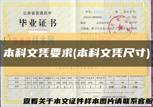 本科文憑要求(本科文憑尺寸)縮略圖